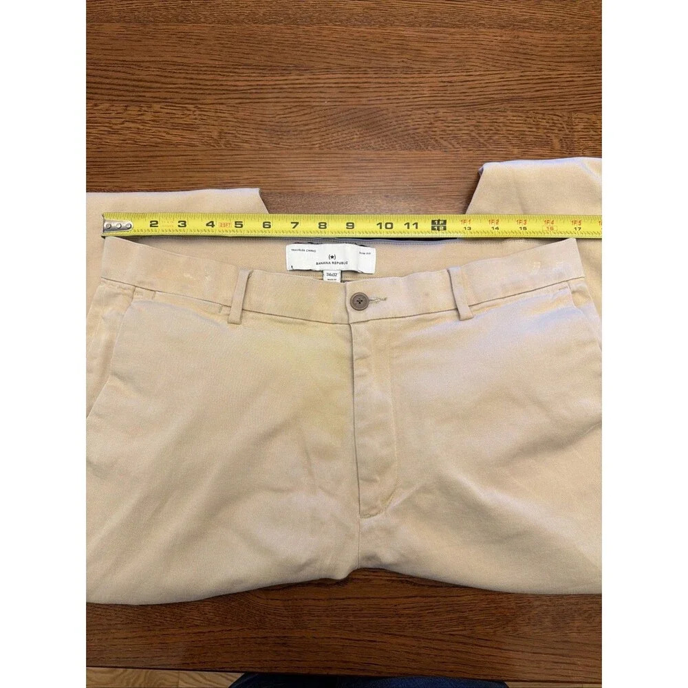 Banana Republic Traveler Chino Pants - Men's  34x32 Slim Fit
